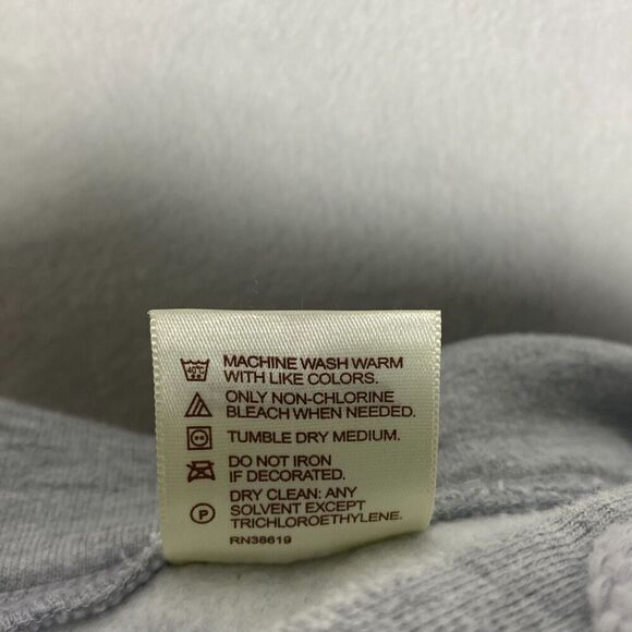 Anvil Superbowl XLVI Sweater Adult Large Gray Hoodie Sweatshirt Pullover - Picture 8 of 8